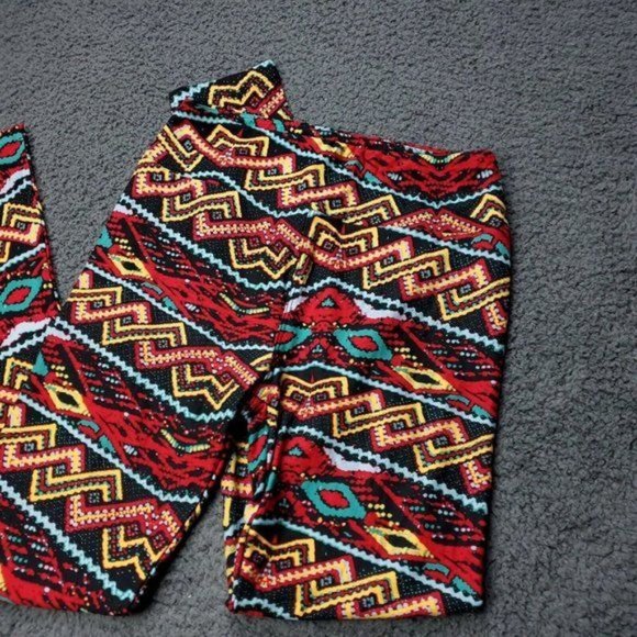 NWOT LulaRoe Legging Pants Womens OS - One Size Multicolor - Picture 2 of 5